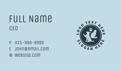 Pet Dog Cat Badge Business Card Image Preview