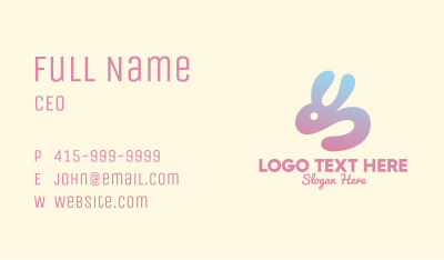 Abstract Rabbit Gradient  Business Card