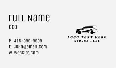 Abstract Fast Car Business Card Image Preview
