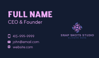 Technology Propeller Flower Business Card Image Preview