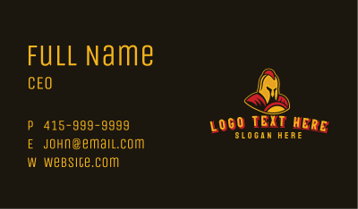 Spartan Warrior Soldier Business Card Image Preview