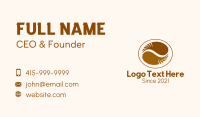 Coffee Bean Badge Business Card Image Preview