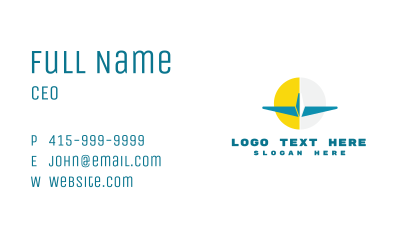 Abstract Logistics Plane Business Card Image Preview