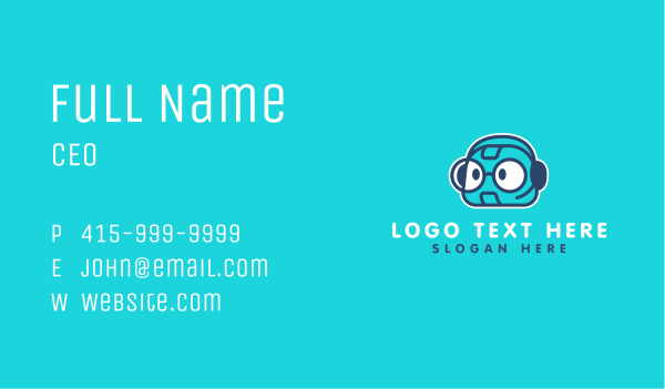 Robot Call Operator Business Card Design Image Preview