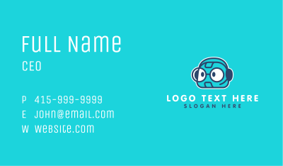 Robot Call Operator Business Card Image Preview