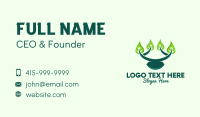 Growing Branch Leaves  Business Card Image Preview