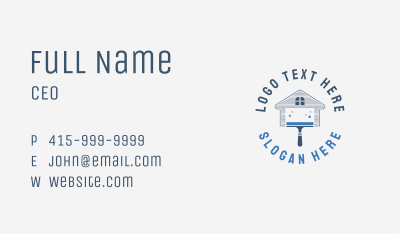 House Wiper Cleaning Business Card Image Preview