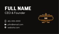 Fancy Restaurant Bistro Business Card Image Preview