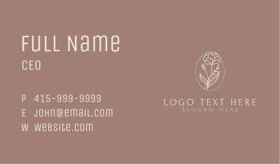 Aesthetic Flower Plant Business Card Image Preview