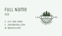 Wood Cutter Logging Business Card Image Preview