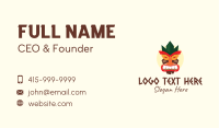 Tribal Tiki Mask Business Card Image Preview