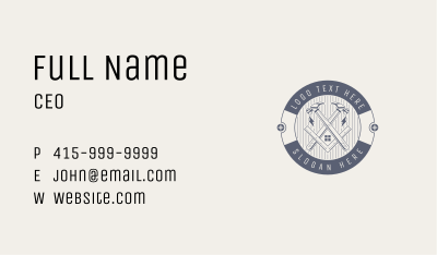 Hammer House Carpentry Business Card Image Preview