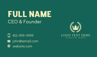 Royal Crown Garland Business Card Design