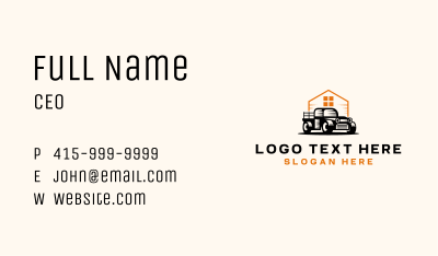 Farm Ranch Pickup Truck  Business Card Image Preview