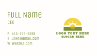 Abstract Sun Energy Business Card Image Preview