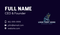 Poseidon Ocean Trident  Business Card Design