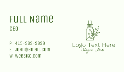 Herbal Medicine Container Business Card Image Preview