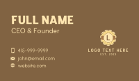 Classic Biscuit Letter  Business Card Design