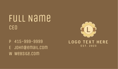 Classic Biscuit Letter  Business Card Image Preview