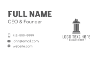 Grey Pillar City Business Card Image Preview