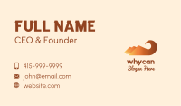 Orange Mountain Swirl Business Card Image Preview