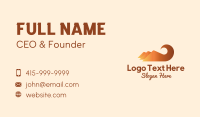 Orange Mountain Swirl Business Card Preview