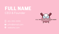 Baseball Bat Sports Business Card Image Preview