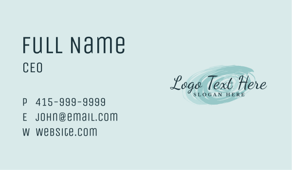 Fashion Cosmetics Wordmark Business Card Design Image Preview