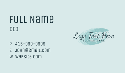 Fashion Cosmetics Wordmark Business Card Image Preview