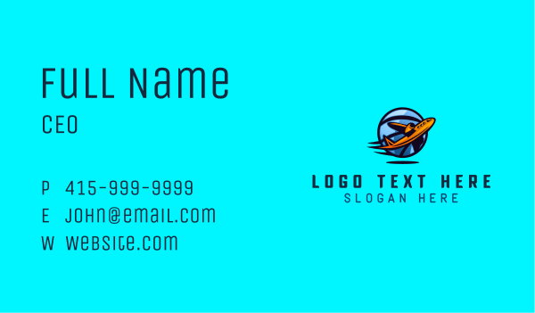 Airplane Globe Flight Business Card Design Image Preview