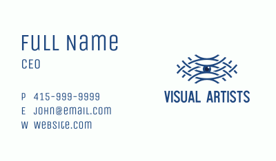 Blue Wave Eye Business Card Image Preview