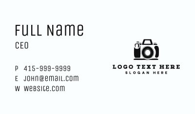 Camera Minimalist Photography Business Card Image Preview