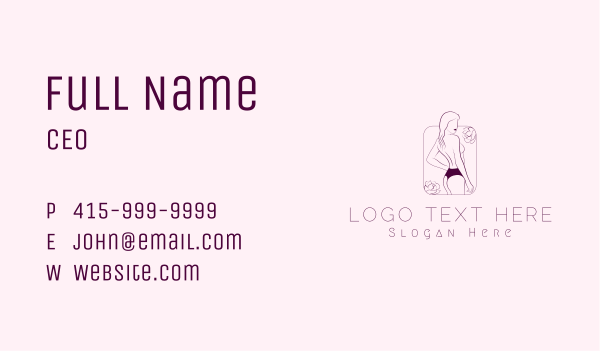 Feminine Fashion Boutique  Business Card Design Image Preview