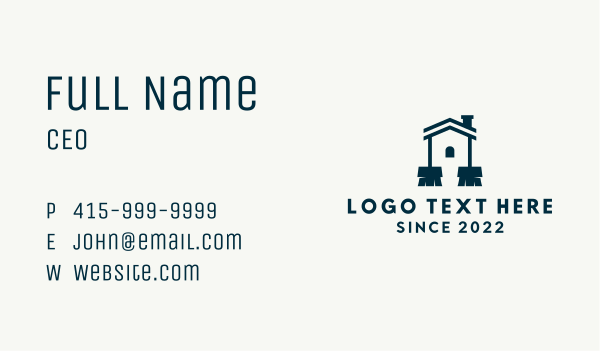 House Property Broom Cleaning  Business Card Design Image Preview