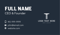 Architectural Firm Letter T Business Card Image Preview