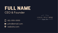 Elegant Salon Wordmark Business Card Image Preview