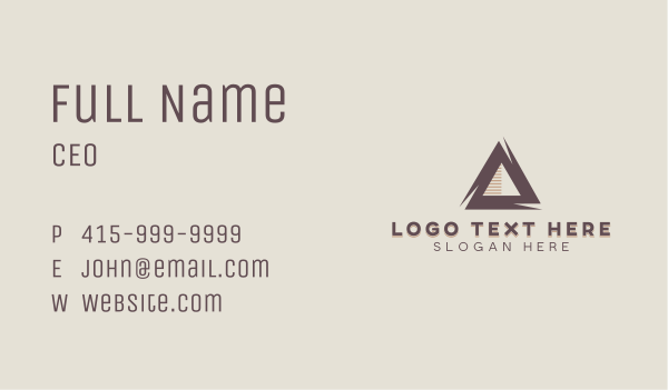 Creative Pyramid Studio Business Card Design Image Preview