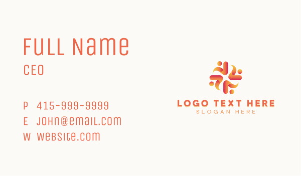 Association People Group Business Card Design Image Preview