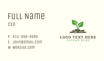 Gardening Soil Plant Business Card Image Preview