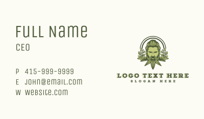 Weed Beard Cannabis Business Card Image Preview