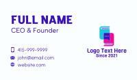Text Book Chat Business Card Design