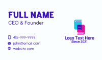 Text Book Chat Business Card Image Preview