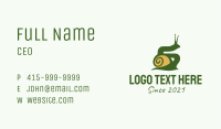 Land Snail Silhouette  Business Card Image Preview