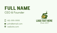 Land Snail Silhouette  Business Card Image Preview