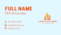 Orange Realty Letter R  Business Card Image Preview