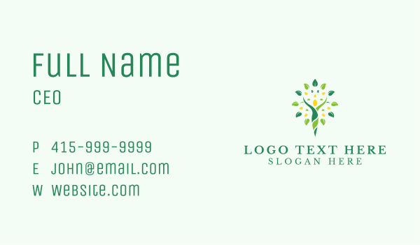 Leaf Nature Foundation Business Card Design Image Preview