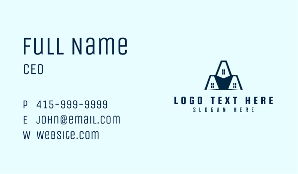 Property Roof Construction Business Card Design Image Preview