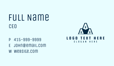 Property Roof Construction Business Card Image Preview