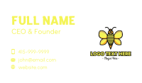 Yellow Wasp Outline Business Card Preview