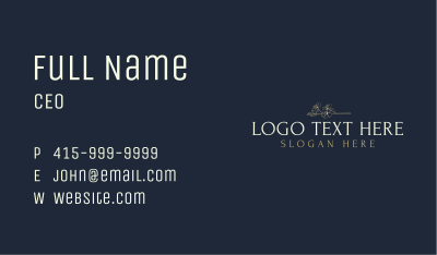 Luxury Florist Wordmark Business Card Image Preview